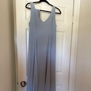 Show Me Your Mumu Jenn Maxi Steel Blue Chiffon
